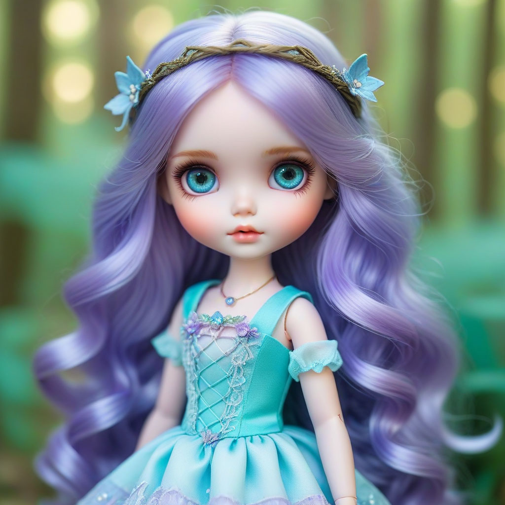 AI generated Blythe doll creation 3 - Fantasy style custom doll design