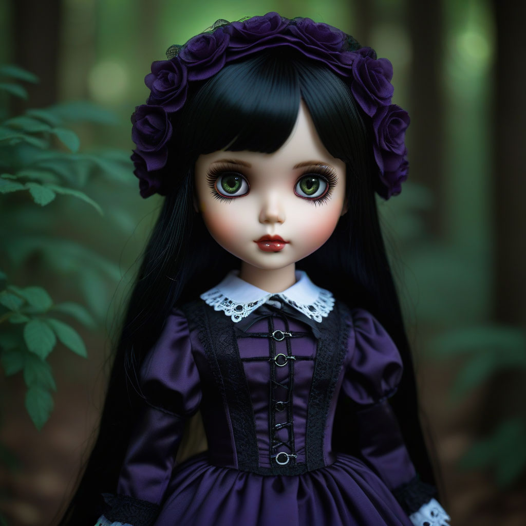 AI generated Blythe doll creation 4 - Fantasy style custom doll design